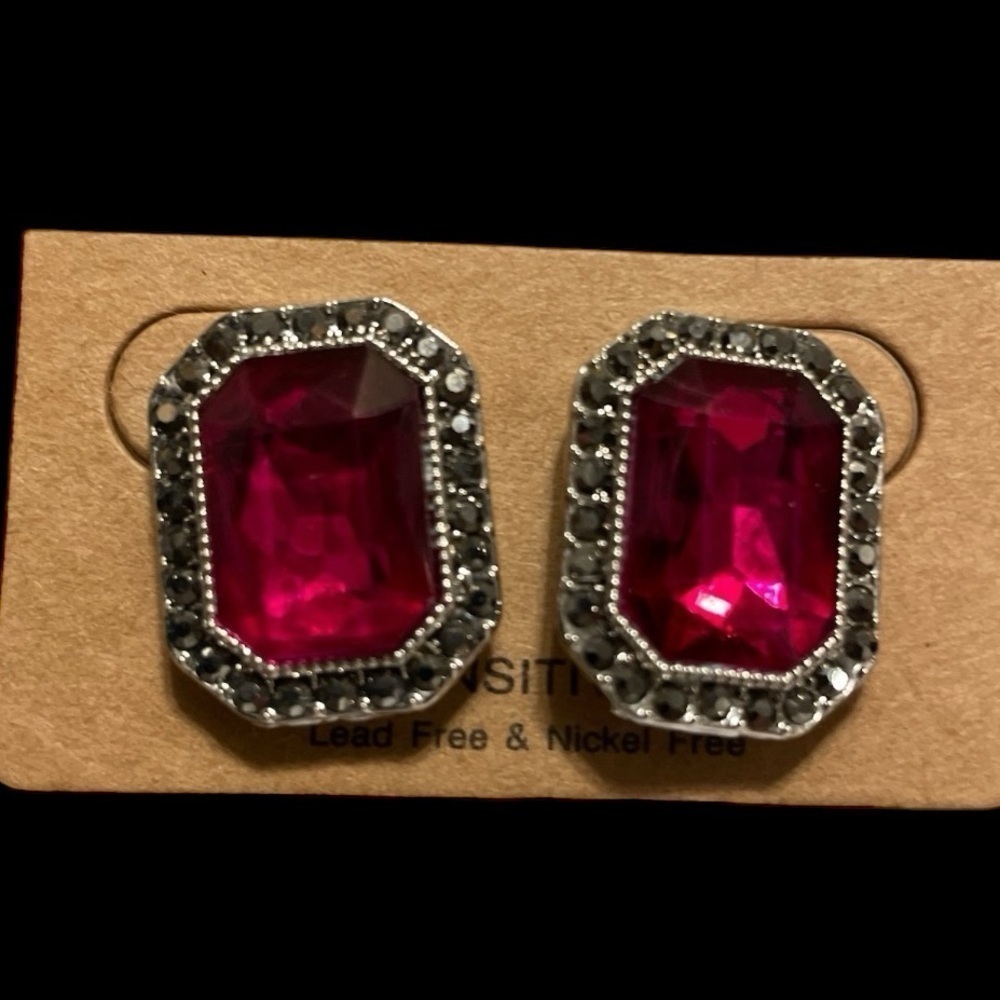 Vintage Red Earrings
